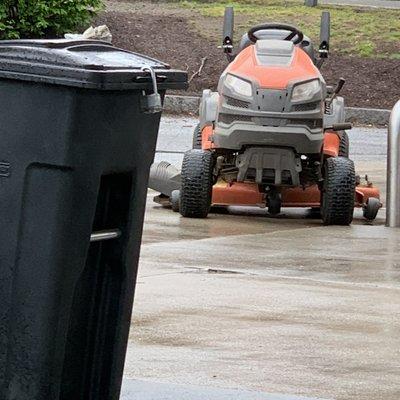 Lawnmower gas!? where is.... the owner??