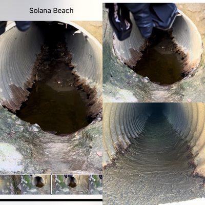 Fixing 18" storm drain pipe