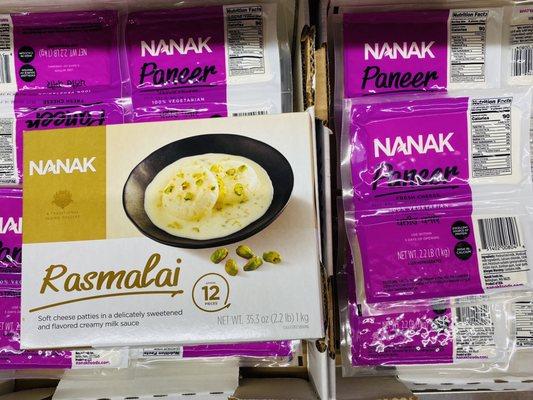 Nanak Rasmalai and Paneer Indian food