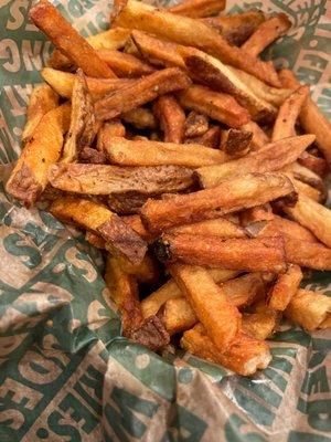 Stale and burnt fries