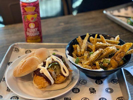 Thicc-Fil-A Sandwich and Tostones bang bang