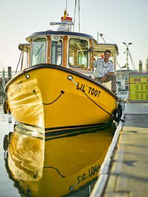 Hop on Lil' Toot from the Santa Barbara Harbor and head over to Stearns Wharf.