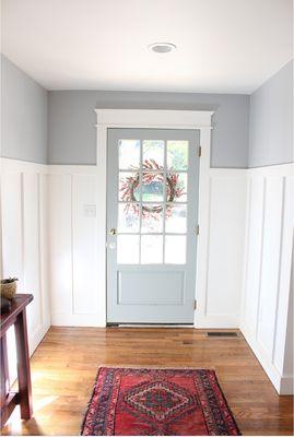 Combine wall paneling with gorgeous mouldings.