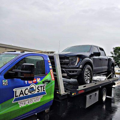 Ford Raptor towing service