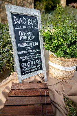 Bao Bun Action Station menu