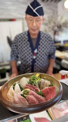 Beautiful sashimi plate