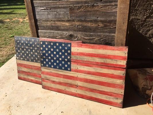 Reclaimed wood American Flag...distressed with love