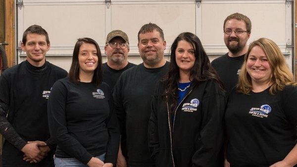 Happy New Year from the crew! (From left to right: Mike, Shelby, Russel, Loren, Malynnda, Kurt & Marleen.)