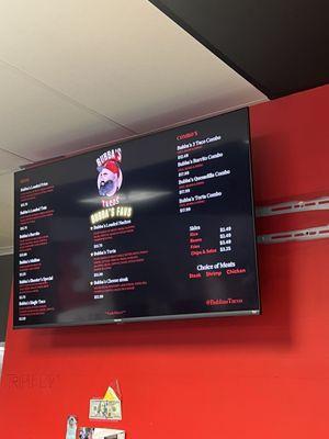 Menu inside