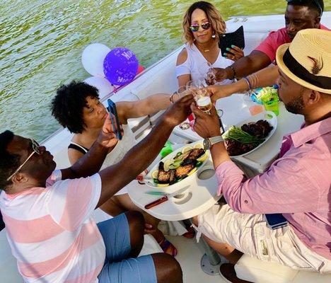 Celebrate any special day aboard us for a full day charter. Ask about our Sail-A-Bration package today.