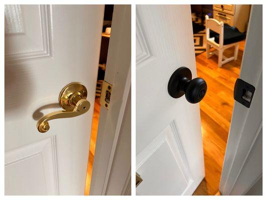 Milpitas, Ca. - Handyman, Replace Door Handles, home repair