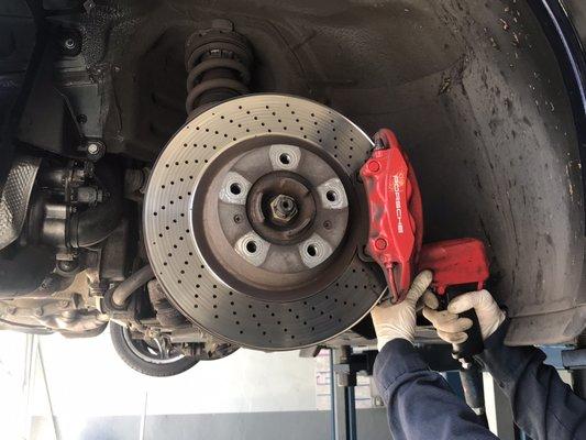 Porsche 911 brake job