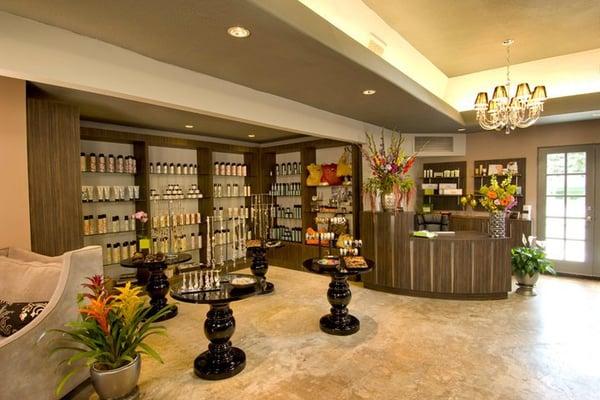 We have a large retail space for all of your haircare, accesory and facial needs!