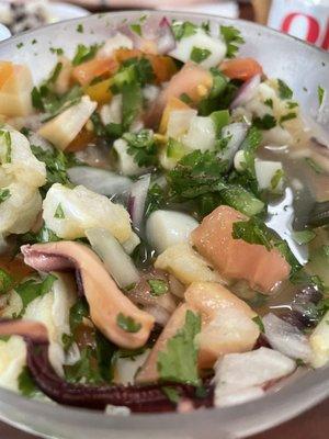 Ceviche Mixto and Mixed