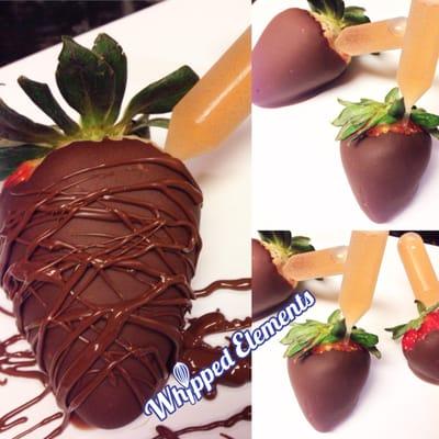 Fresh Chocolate Dipped Strawberries Infused with Remy Martin