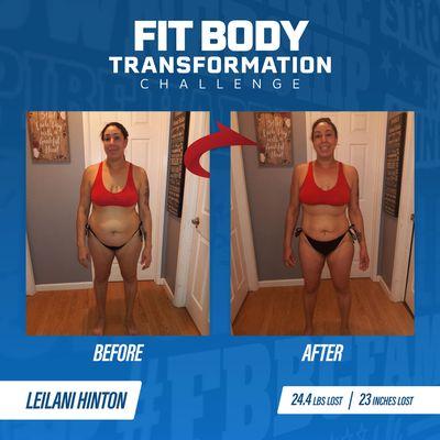 Leilani lost 24.4 lbs. and 23 inches in only 8 weeks!