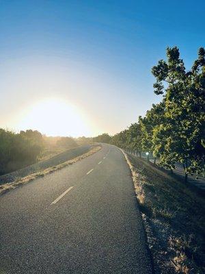 Guadalupe trail nearby, great for a run, any time of day.