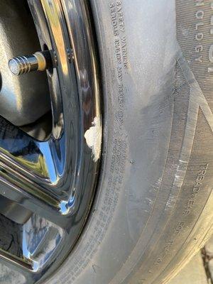 Rim damage