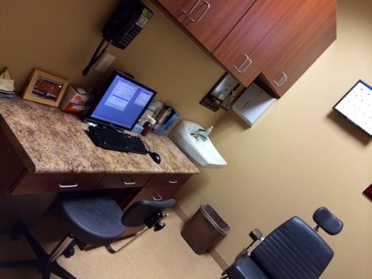 The exam room where a thorough visual analysis of your eyes will be performed.