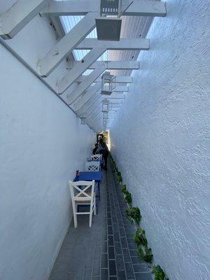 Outdoor dining alley