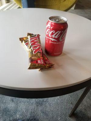 A couple of the available snack in lounge.