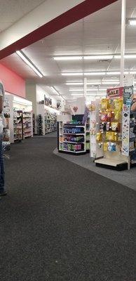 View of the aisles while I'm melting away waiting for my prescription...