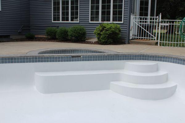 New Granite Coping, Tile and Paint