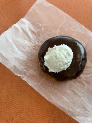 refreshing whipped cream yeast donut