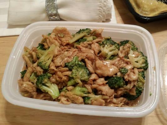 Chicken and broccoli