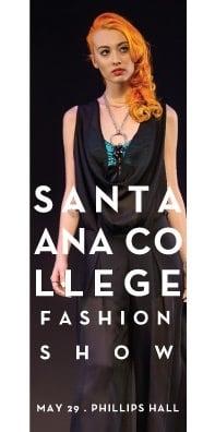 Santa Ana College Fashion Show Flyer