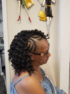 Wand curl crochet by Loni