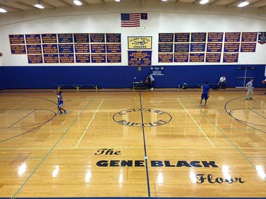 Calvary's indoor basketball court