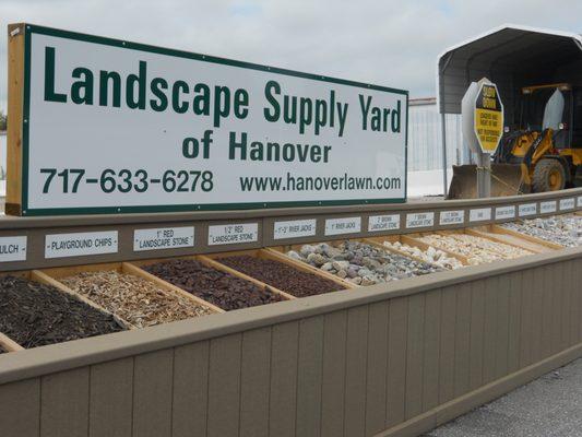 Bulk landscape materials for pick up or delivery