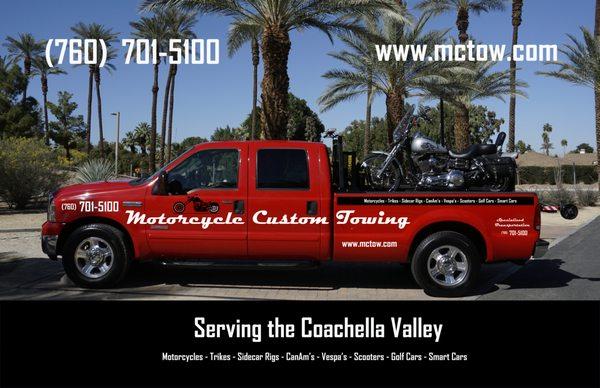 Motorcycle Towing in the Coachella Valley