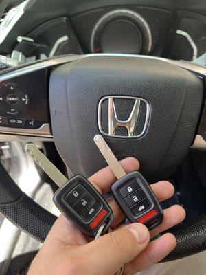 Honda civic spare remote key