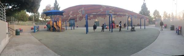 Panaromic view of the kids playground