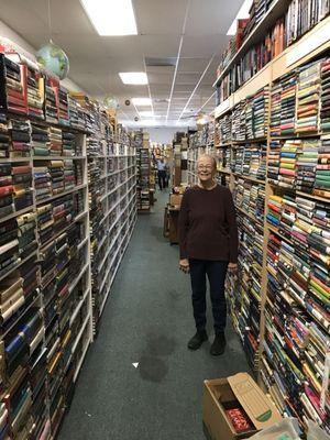 Linda in her bookstore.