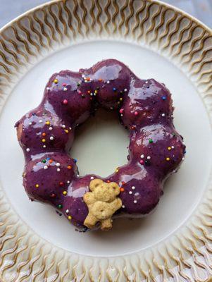 Ube mochi donut