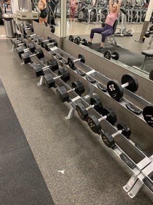 Just a regular day of wasting time trying to find two dumbbells that match