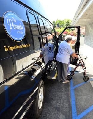 Easy handicap access allows drop off service right to the easy access drive way door. We even help you coordinate transportion!