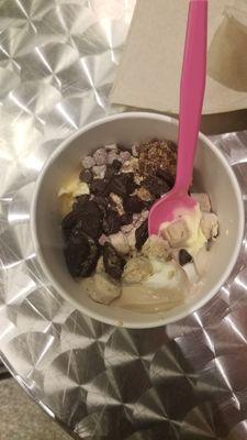 Cake batter and double stuffed Oreo twist