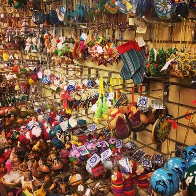 Wall of ornaments