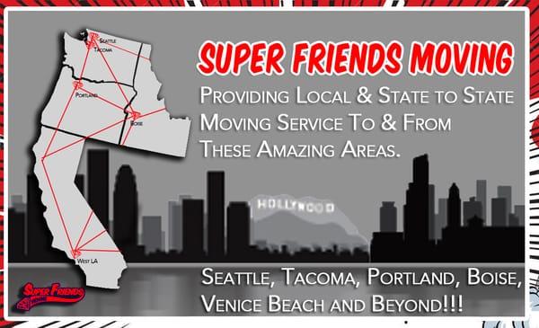 We are able provide service for any move within the lower 48 states!