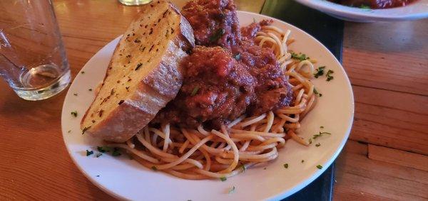 Spaghetti Bolognese w/ Meatballs