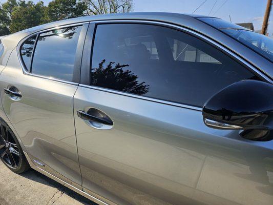 Passenger side after tinting.