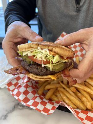 Bacon Sourdough Burger (combo)