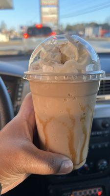 Caramel and Vanilla Frozen Coffee