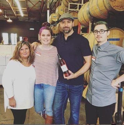 Volunteers at bottling