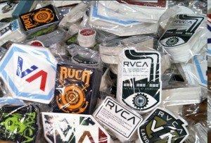 Custom stickers for RVCA