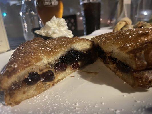 Fried peanut butter and jelly